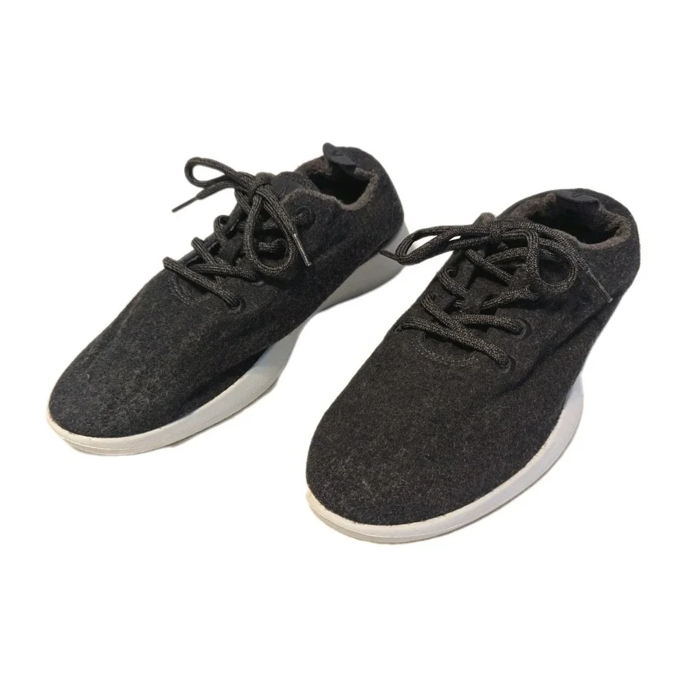 Allbirds Mens ZQ Merino Wool Runner Shoes Classic Sneakers Dark Gray Lace Sz 10